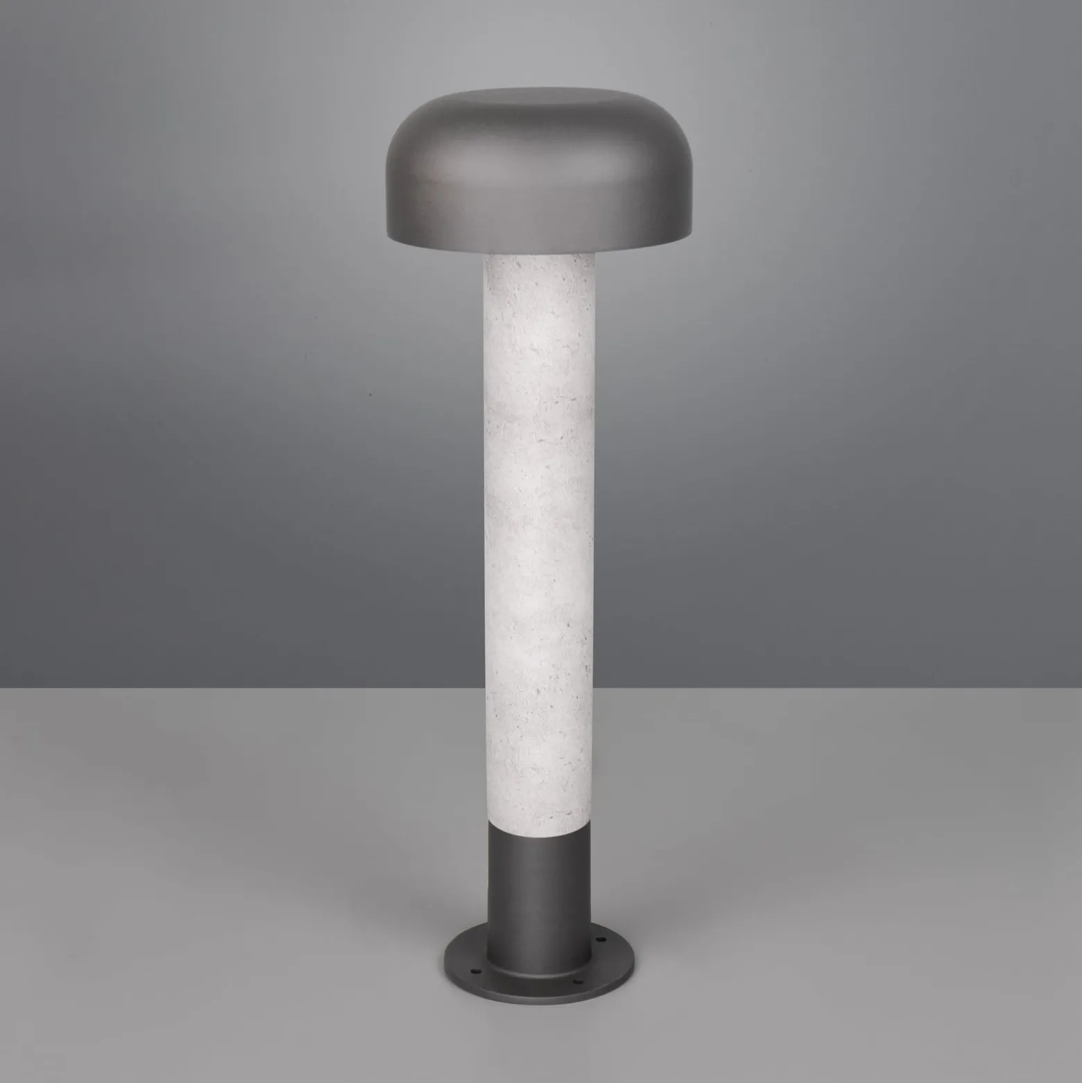 Wegeleuchte FRASER, Betonoptik, Höhe 54 cm, Metall, IP54