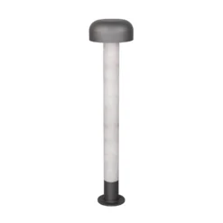 Wegeleuchte Fraser, grau/Betonoptik, Alu, IP54, Höhe 84,5 cm