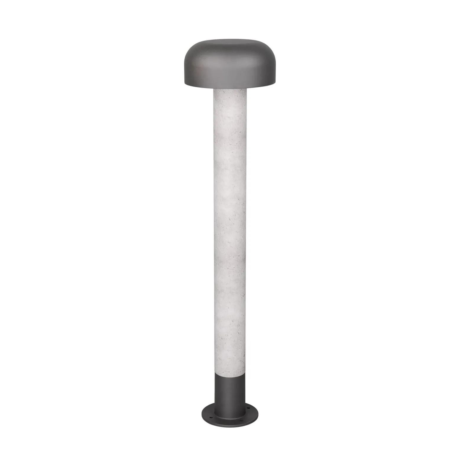 Wegeleuchte Fraser, grau/Betonoptik, Alu, IP54, Höhe 84,5 cm