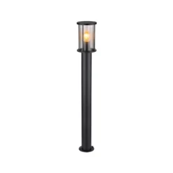 Wegeleuchte Gracey, Höhe 100 cm, schwarz, Edelstahl, IP54