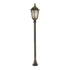 Wegeleuchte Puchberg 140 cm, schwarz-gold