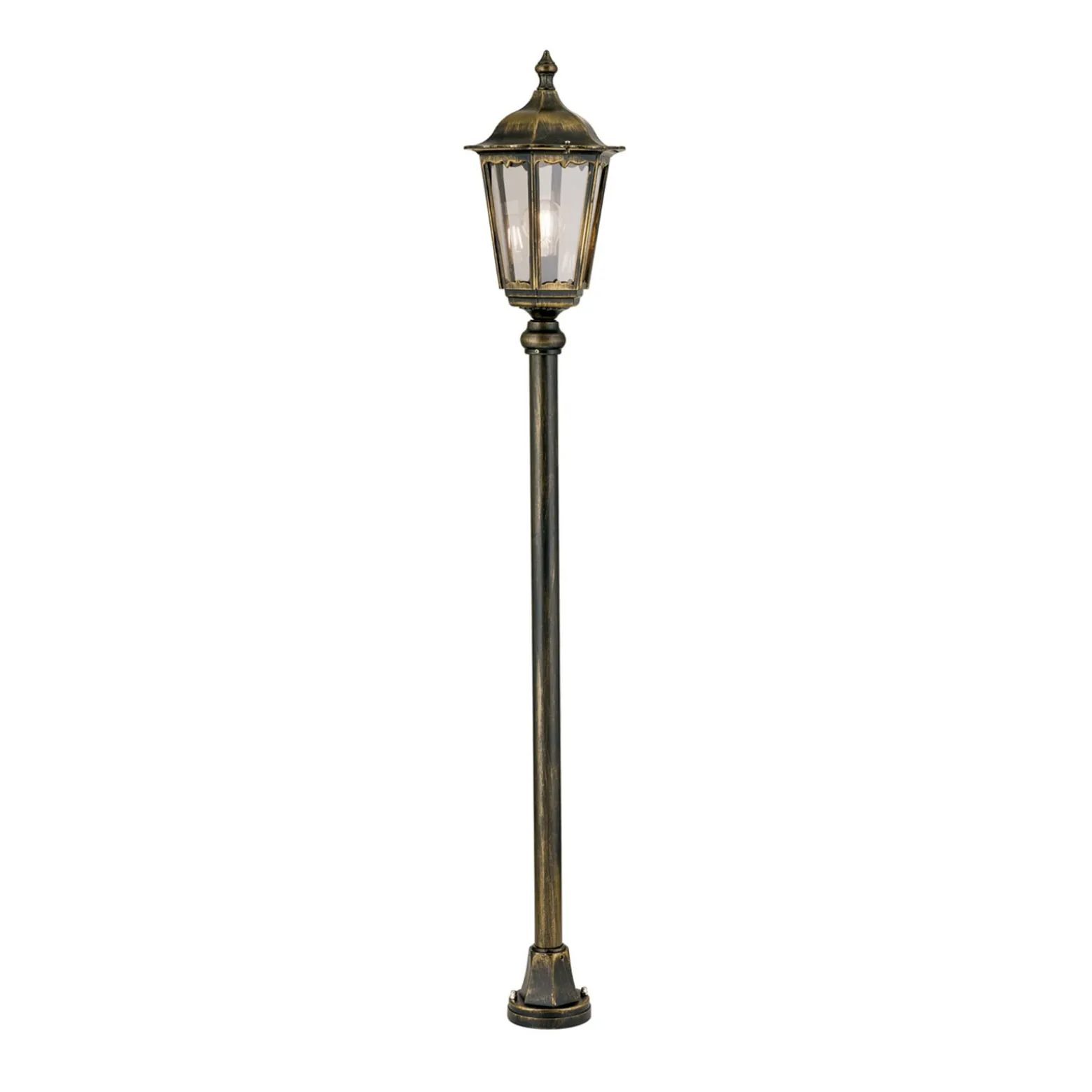Wegeleuchte Puchberg 140 cm, schwarz-gold