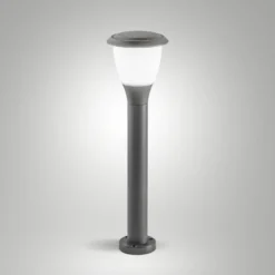 Wegeleuchte Thiago, 60 cm, dunkelgrau, Metall, E27, IP65