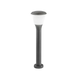 Wegeleuchte Thiago, 60 cm, dunkelgrau, Metall, E27, IP65