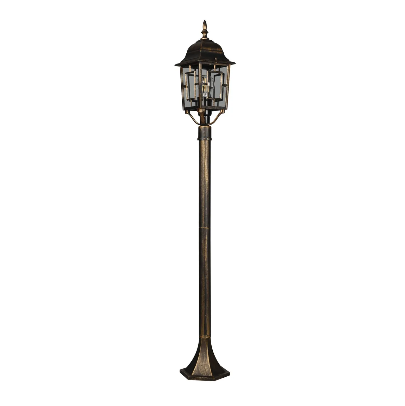 Wegeleuchte Volturno, rostfarben, Höhe 100 cm, Aluminium