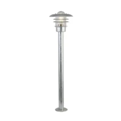 Wegeleuchte X Conrad, silber, IP44, Höhe 51 cm, Stahl