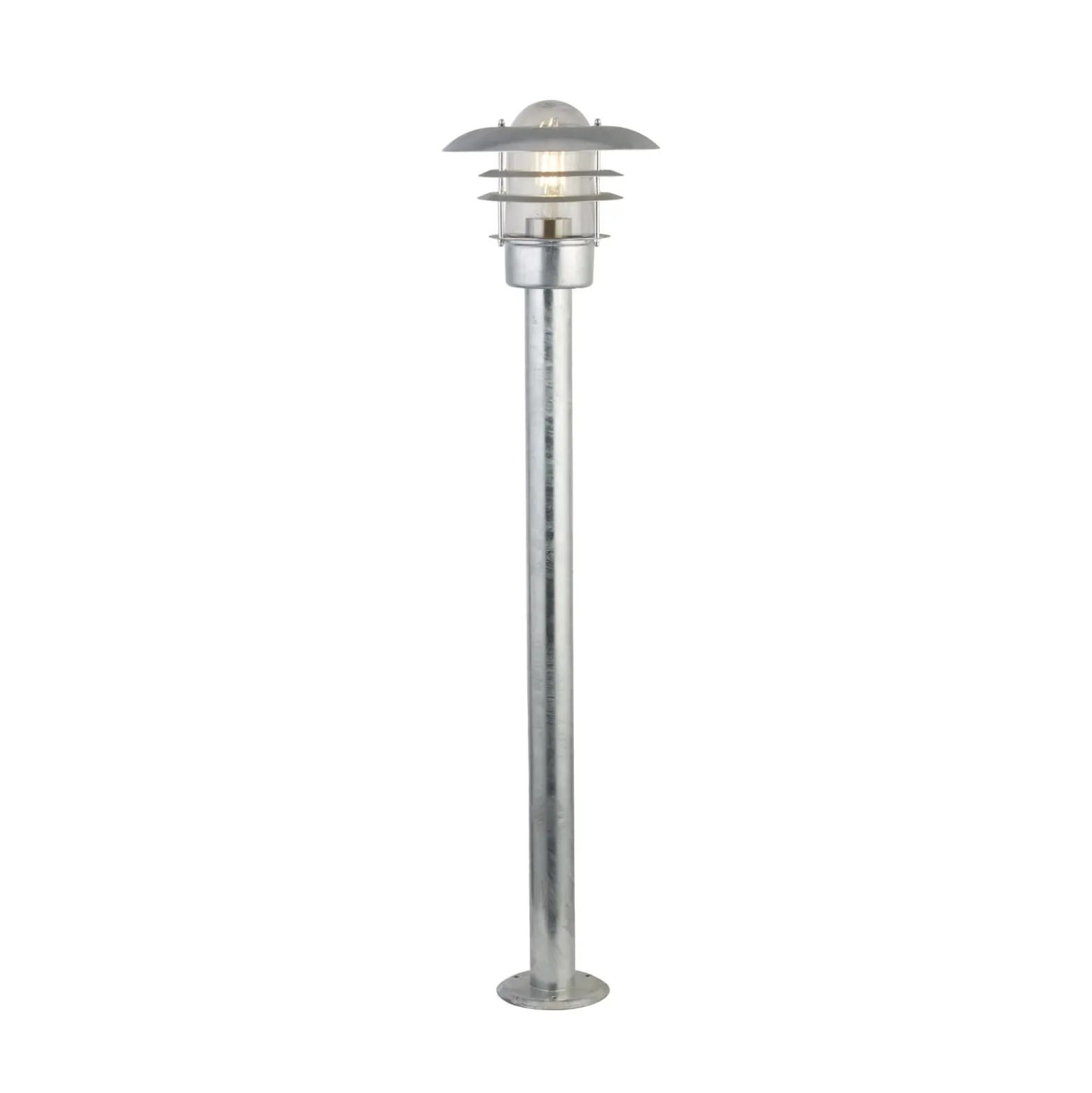 Wegeleuchte X Conrad, silber, IP44, Höhe 51 cm, Stahl