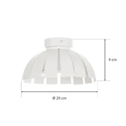 Weiße LED-Designer-Deckenleuchte Loto, 20 cm