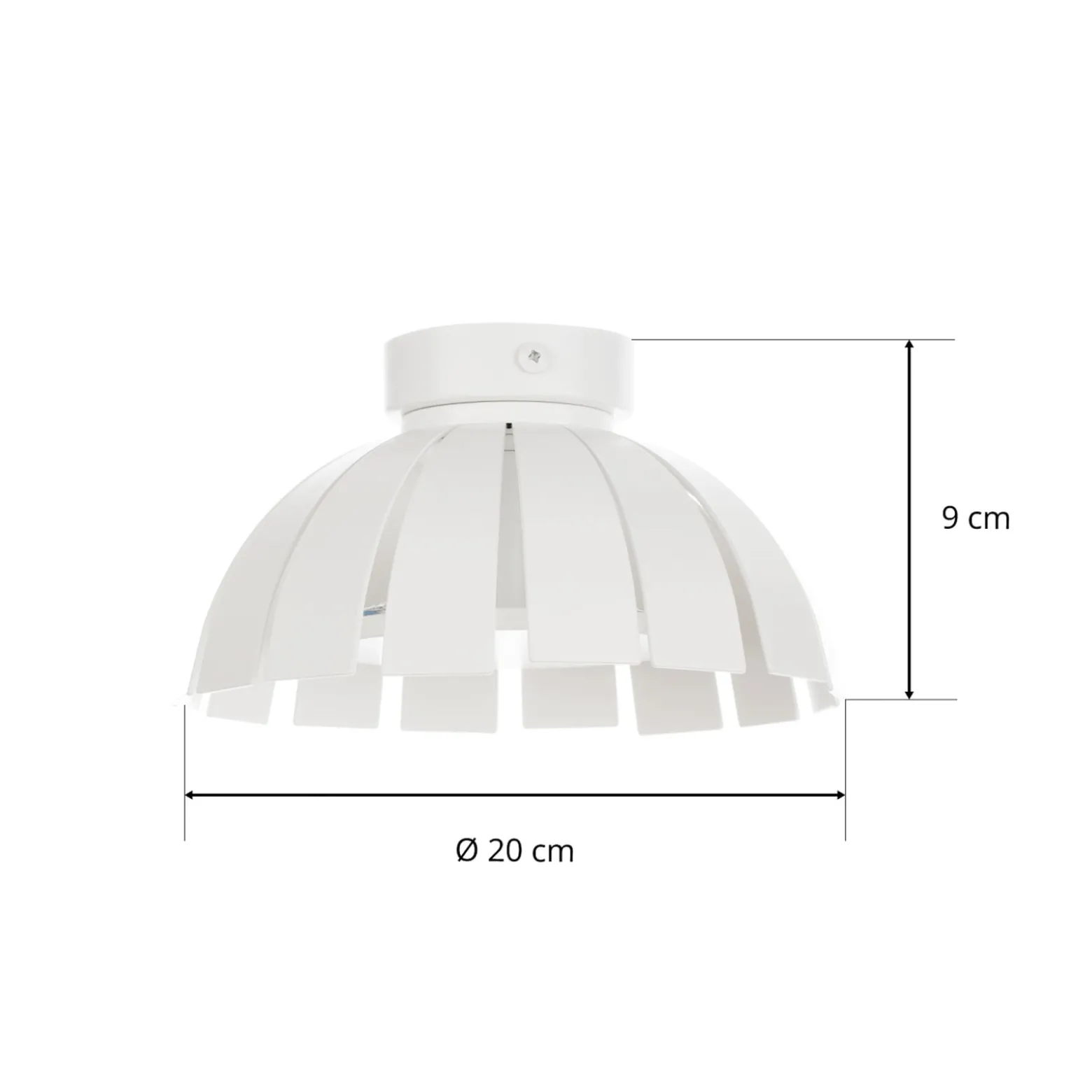 Weiße LED-Designer-Deckenleuchte Loto, 20 cm