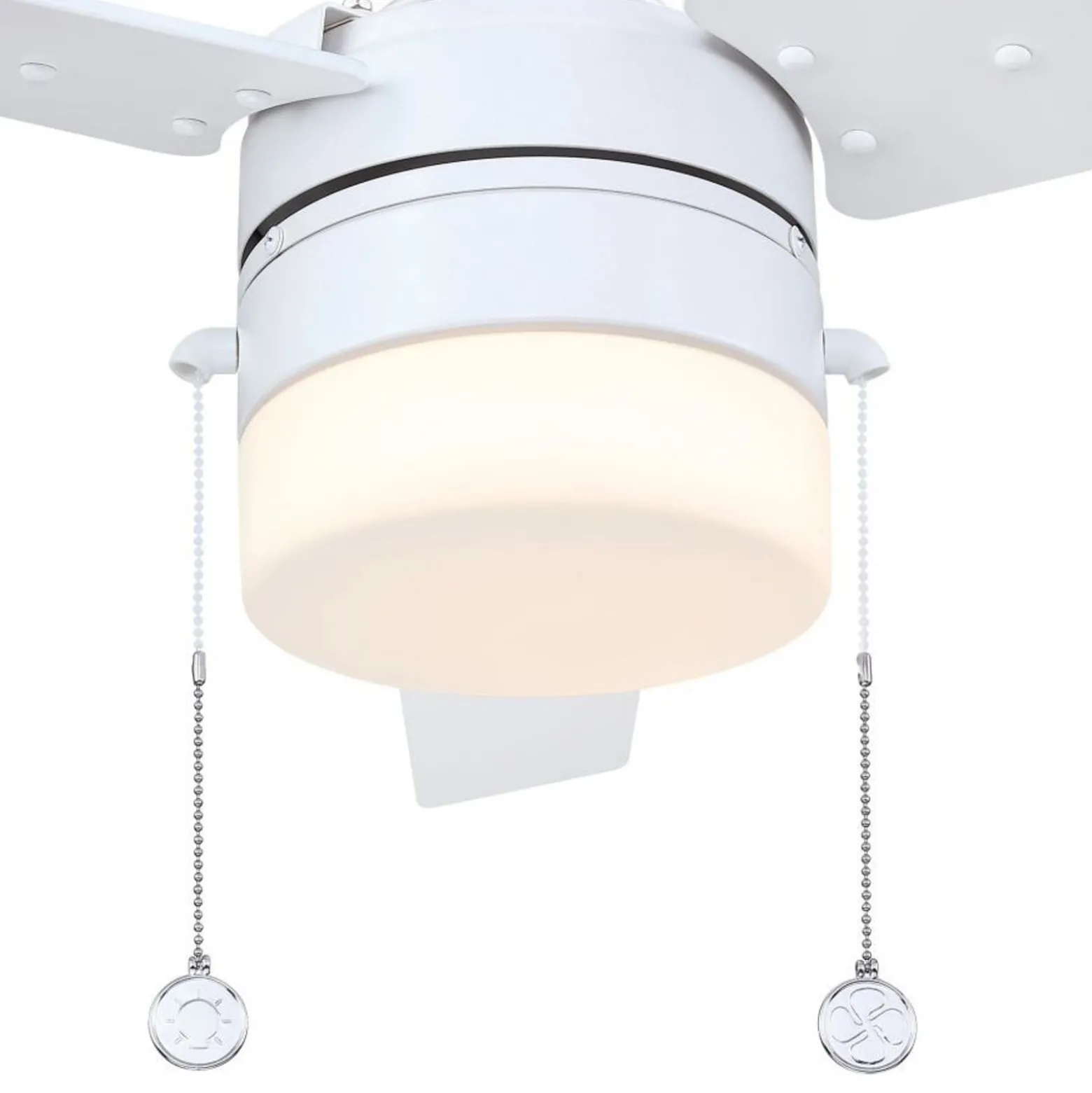 Westinghouse Deckenventilator Licht 7316640, weiß/birke IP44