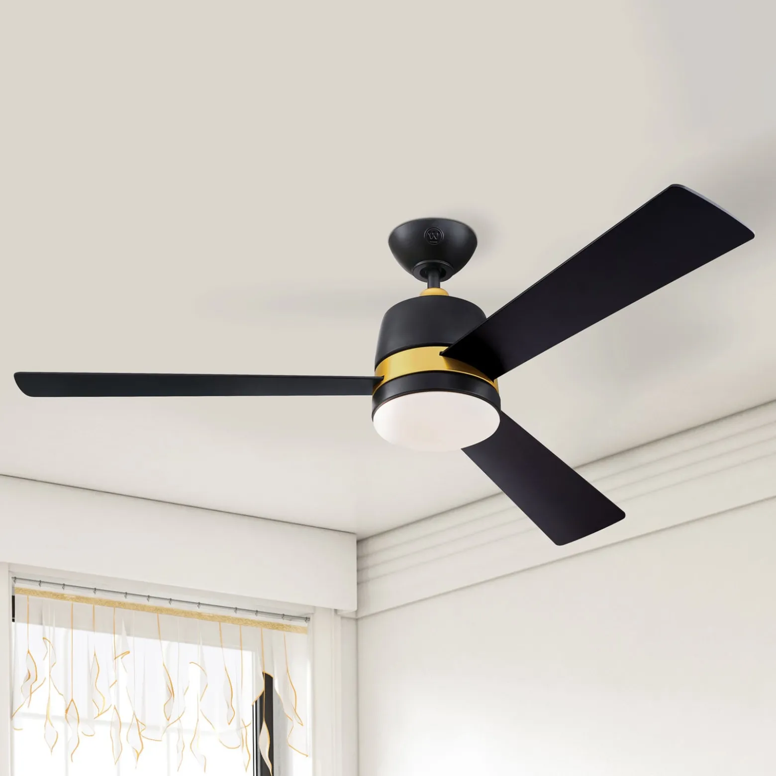 Westinghouse Deckenventilator mit Licht Tristan schwarz/Holz