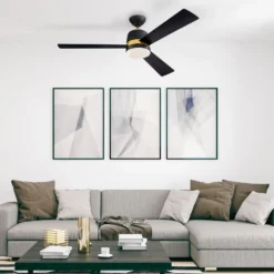 Westinghouse Deckenventilator mit Licht Tristan schwarz/Holz