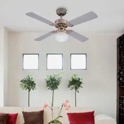 Westinghouse Deckenventilator mit Licht Vegas alu Holz leise