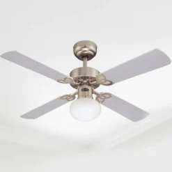 Westinghouse Deckenventilator mit Licht Vegas alu Holz leise