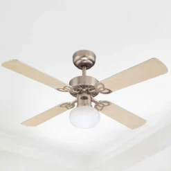 Westinghouse Deckenventilator mit Licht Vegas alu Holz leise
