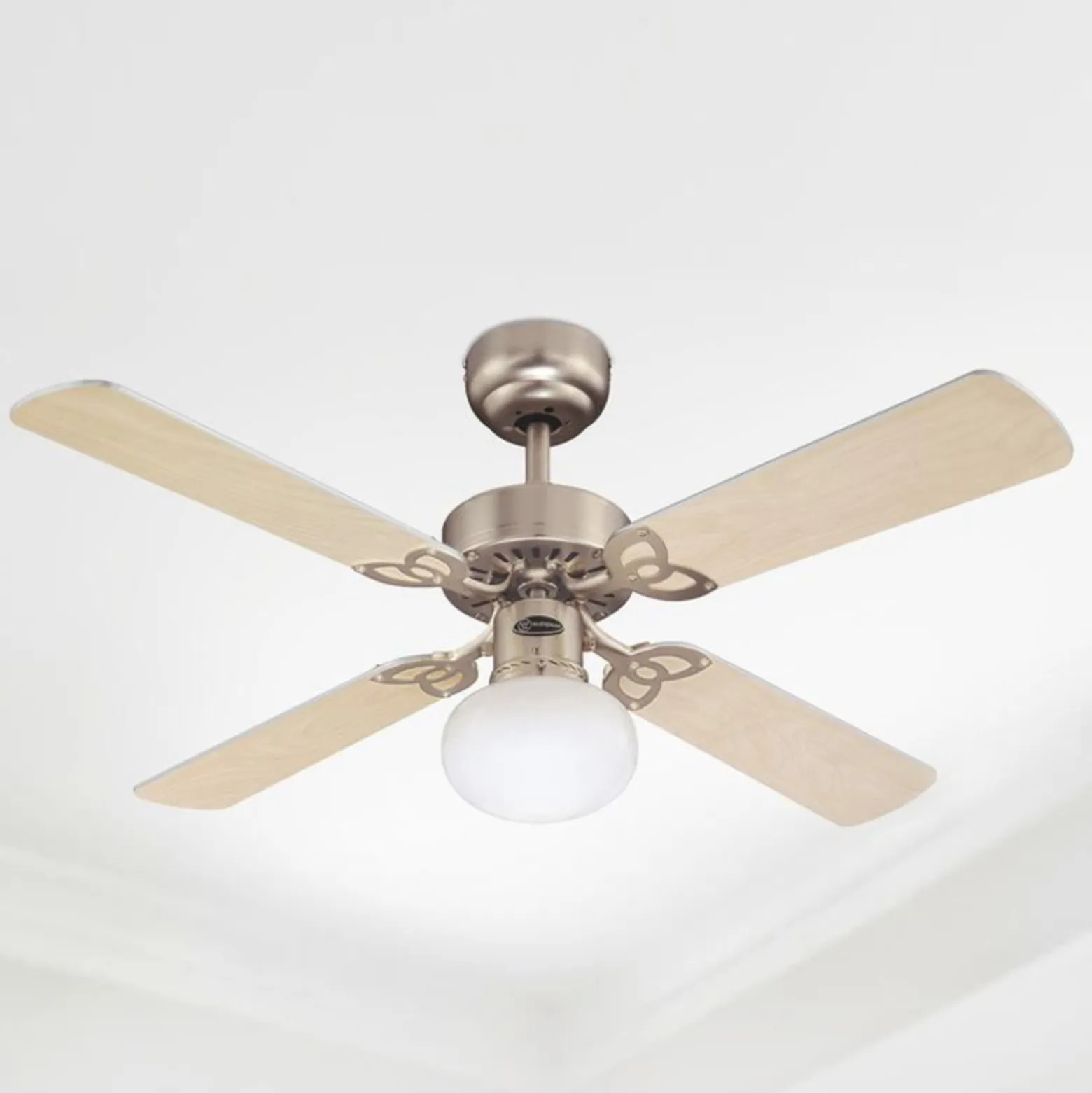 Westinghouse Deckenventilator mit Licht Vegas alu Holz leise