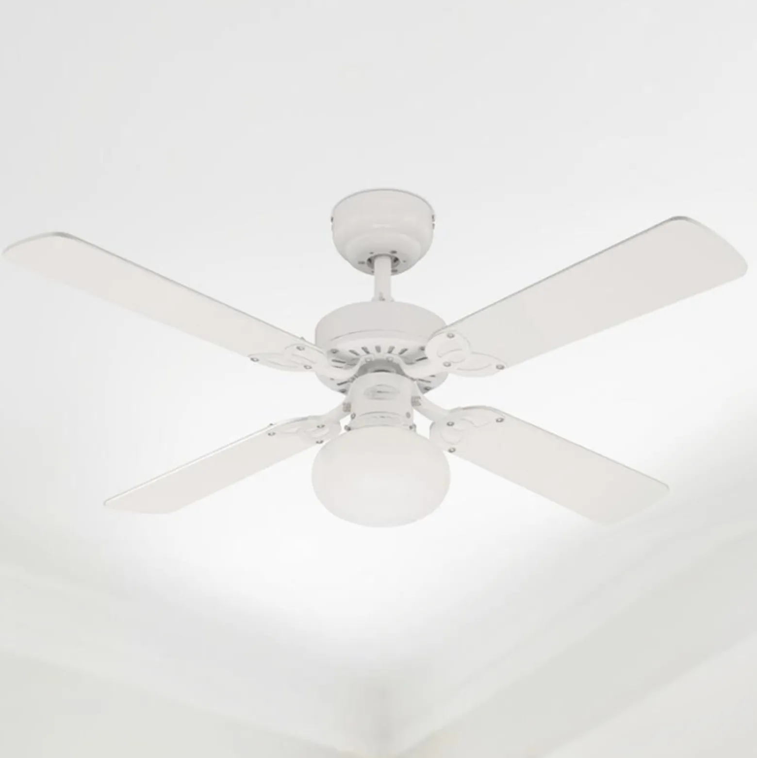 Westinghouse Deckenventilator Vegas, Licht weiß/kiefer leise