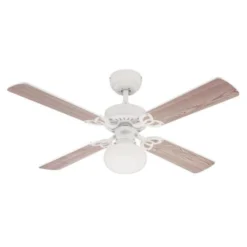 Westinghouse Deckenventilator Vegas, Licht weiß/kiefer leise