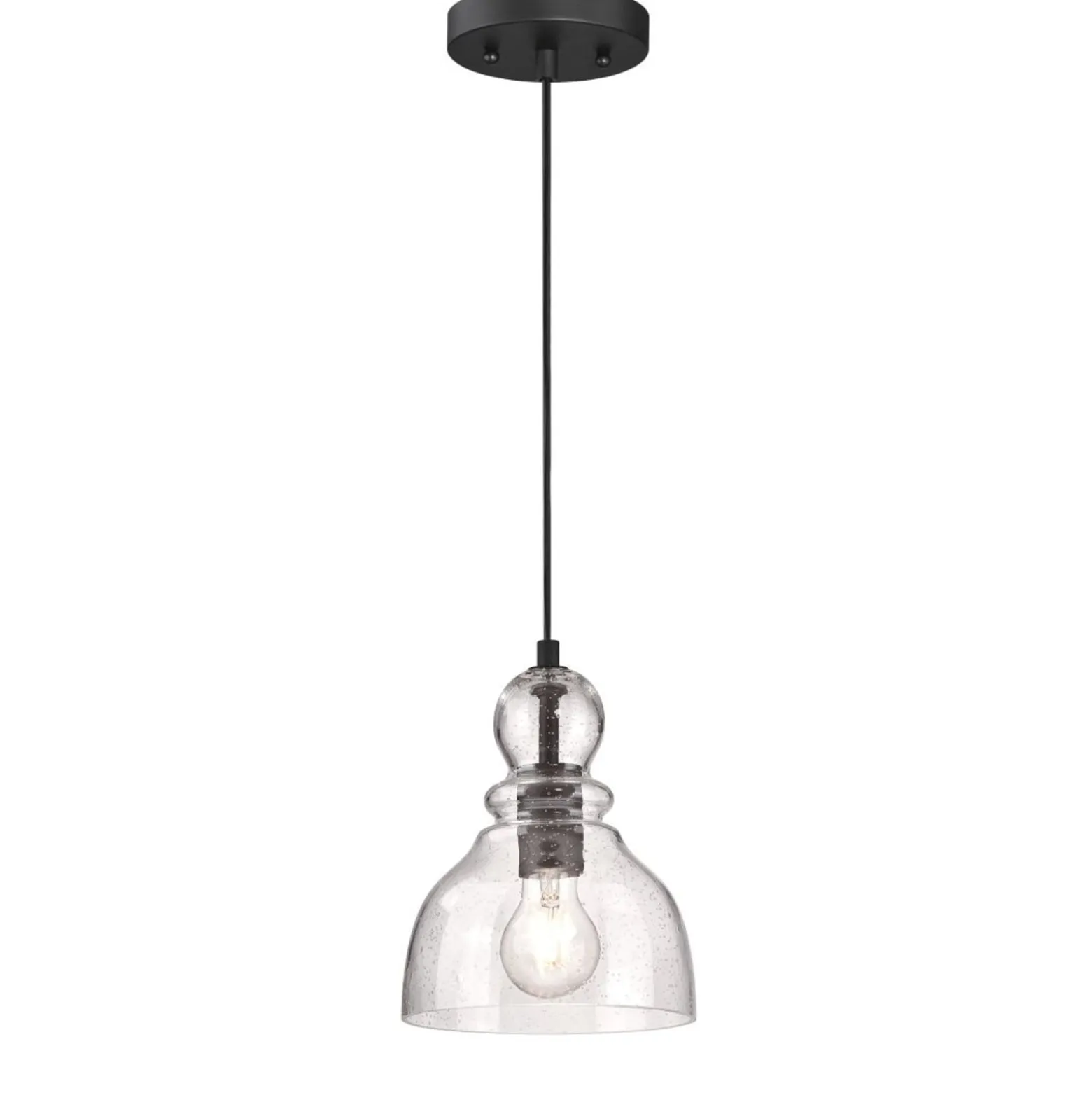 Westinghouse Hängeleuchte Fiona, bronzefarben geölt, Ø 18 cm