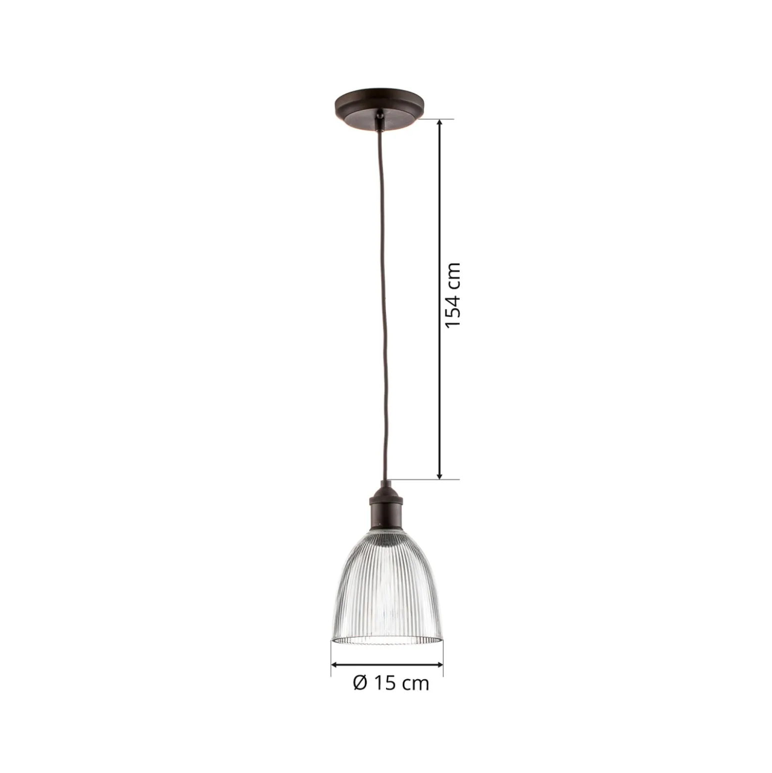 Westinghouse Hängeleuchte 6338540, klar/bronze, Glas, E27
