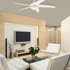 Westinghouse LED-Deckenventilator Bendan, weiß, leise