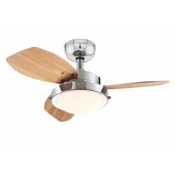 Westinghouse Wengue Deckenventilator, E14-Leuchte