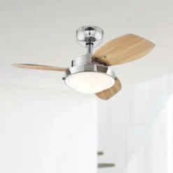 Westinghouse Wengue Deckenventilator, E14-Leuchte