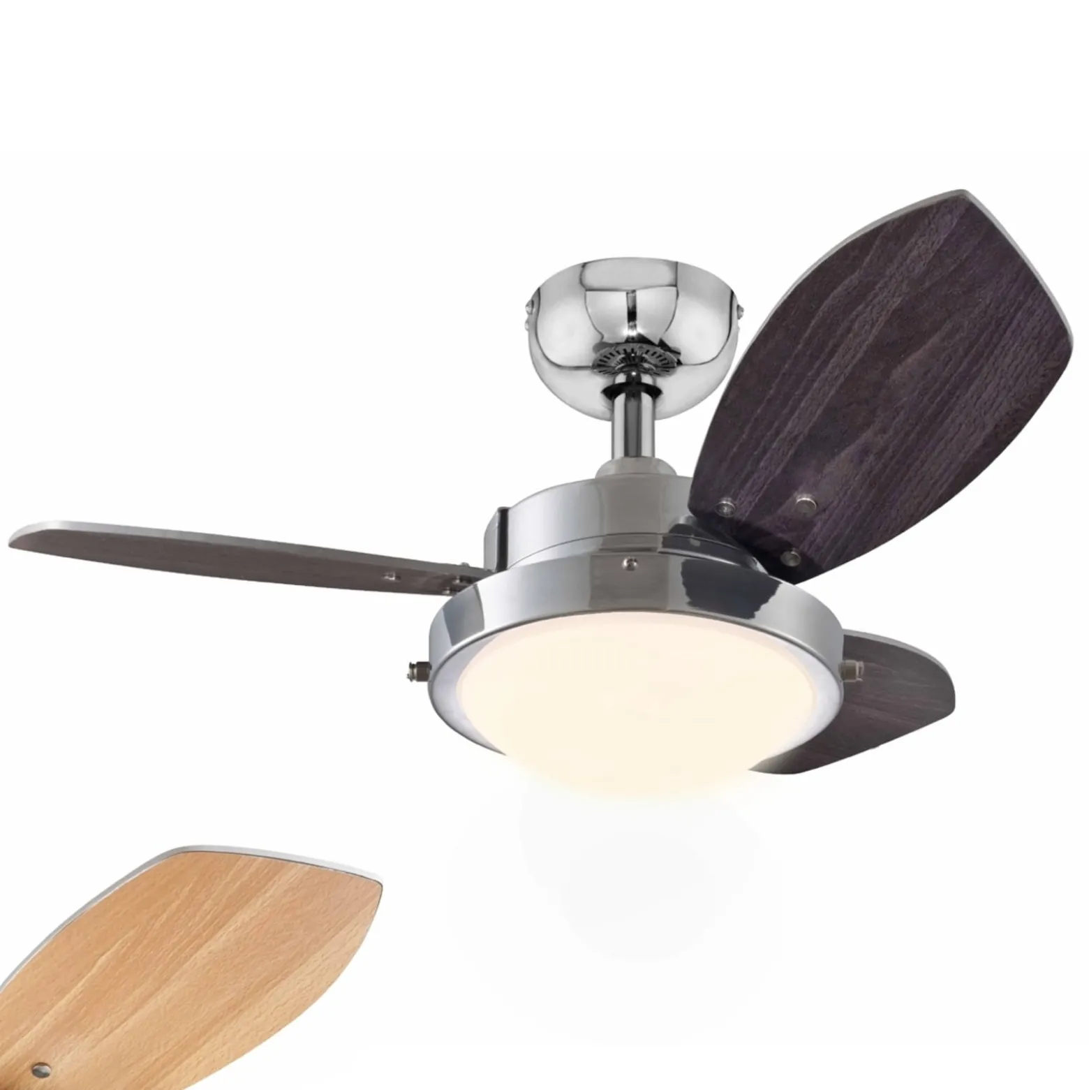 Westinghouse Wengue Deckenventilator, E14-Leuchte