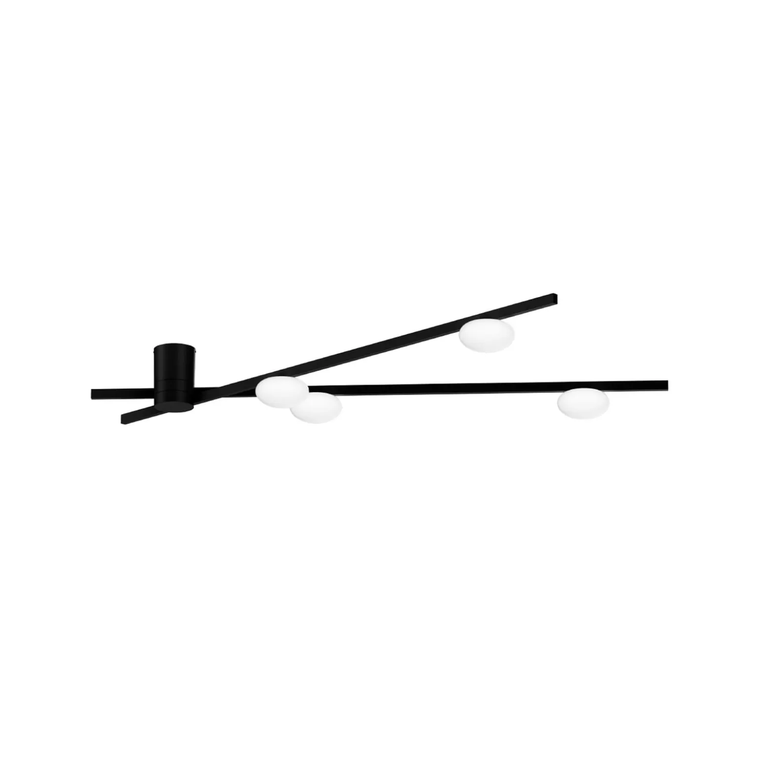 WEVER & DUCRÉ LED-Deckenlampe Perlez Spin 1.0 schwarz 927