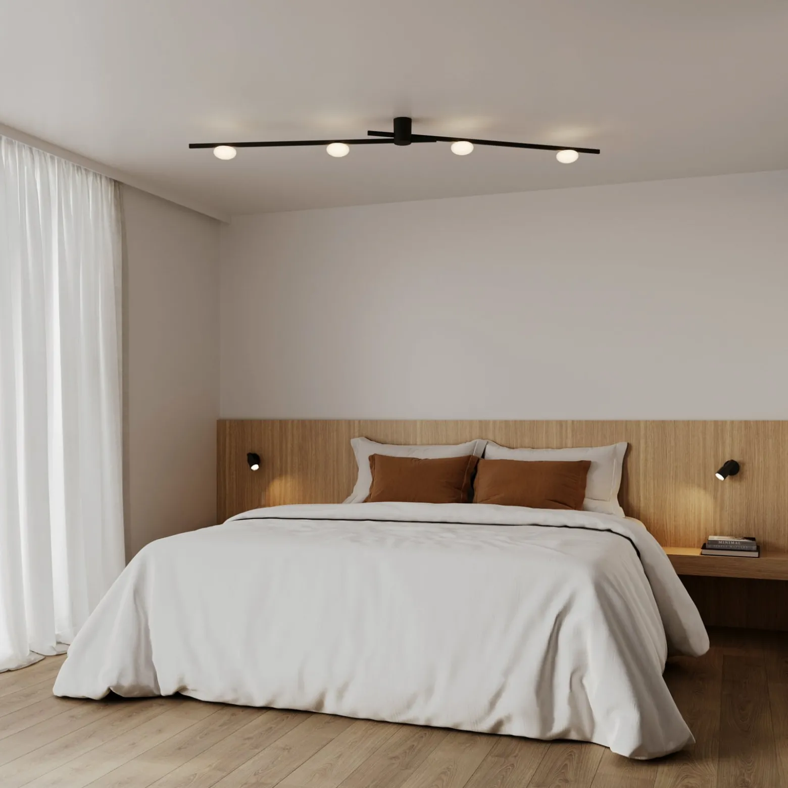 WEVER & DUCRÉ LED-Deckenlampe Perlez Spin 1.0 schwarz 927