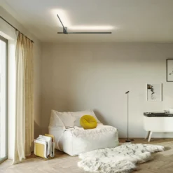 WEVER & DUCRÉ LED-Deckenleuchte Fil Spin 1.0 schwarz 927