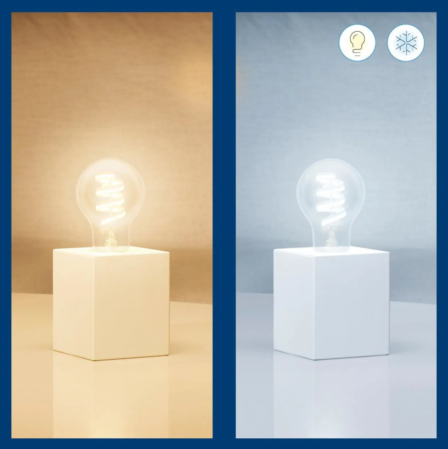 WiZ A60 LED-Filamentlampe WiFi E27 6,3W RGBW