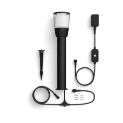 WiZ Elpas LED-Wegeleuchte schwarz RGBW Starter Set
