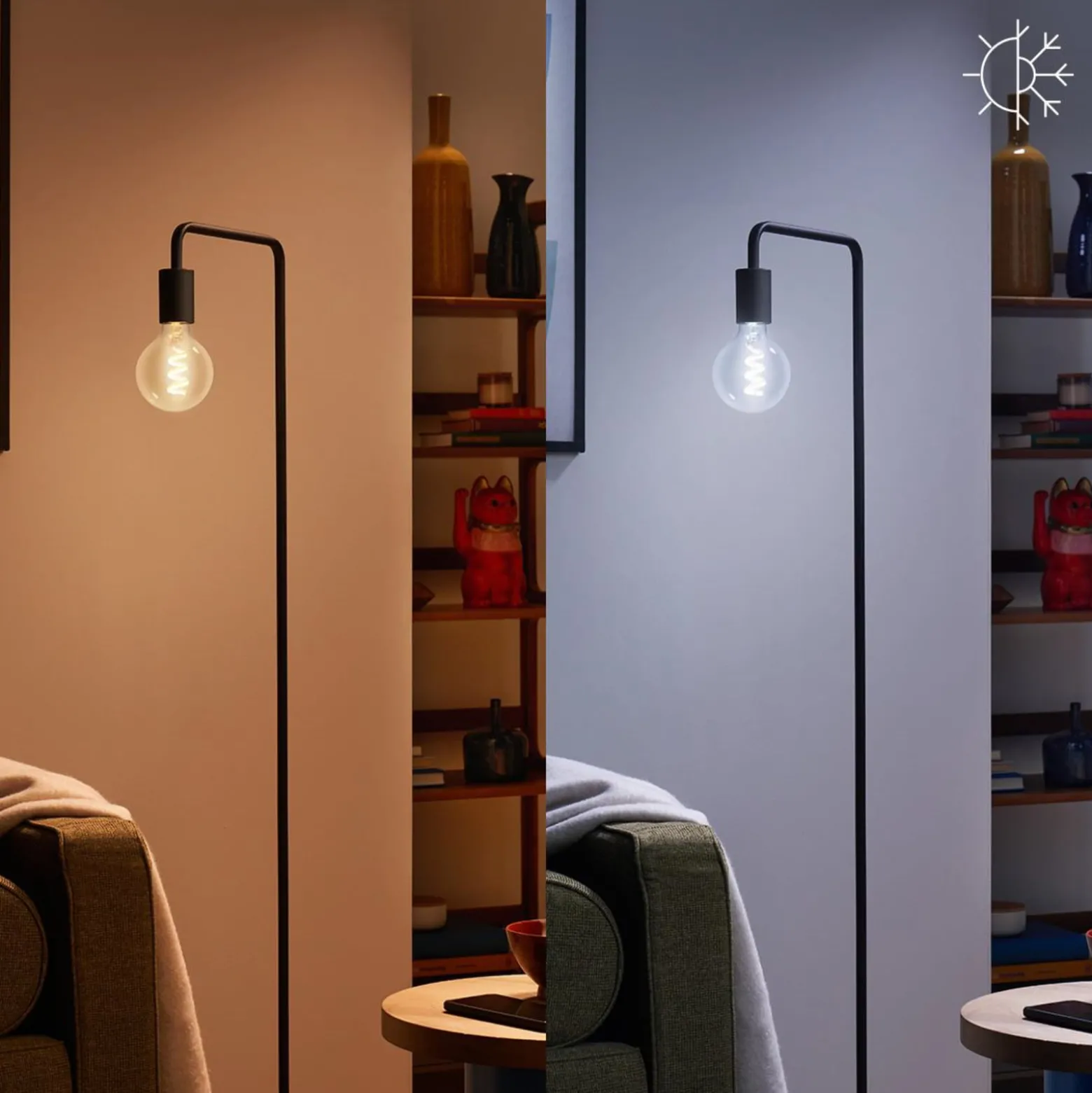 WiZ G95 LED-Filamentlampe Globe WiFi E27 6,3W RGBW