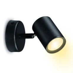 WiZ Imageo LED-Spot1-flg. 2.700-6.500 K, schwarz