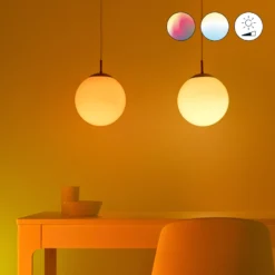WiZ P45 LED-Lampe E27 4,9 W Tropfen satiniert RGBW