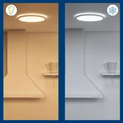 WiZ SuperSlim LED-Deckenleuchte CCT Ø29cm weiß