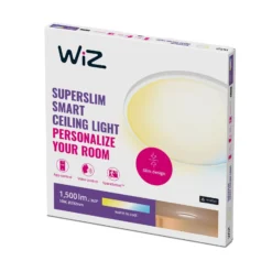 WiZ SuperSlim LED-Deckenleuchte CCT Ø29cm weiß