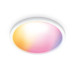 WiZ SuperSlim LED-Deckenleuchte RGBW Ø54cm weiß