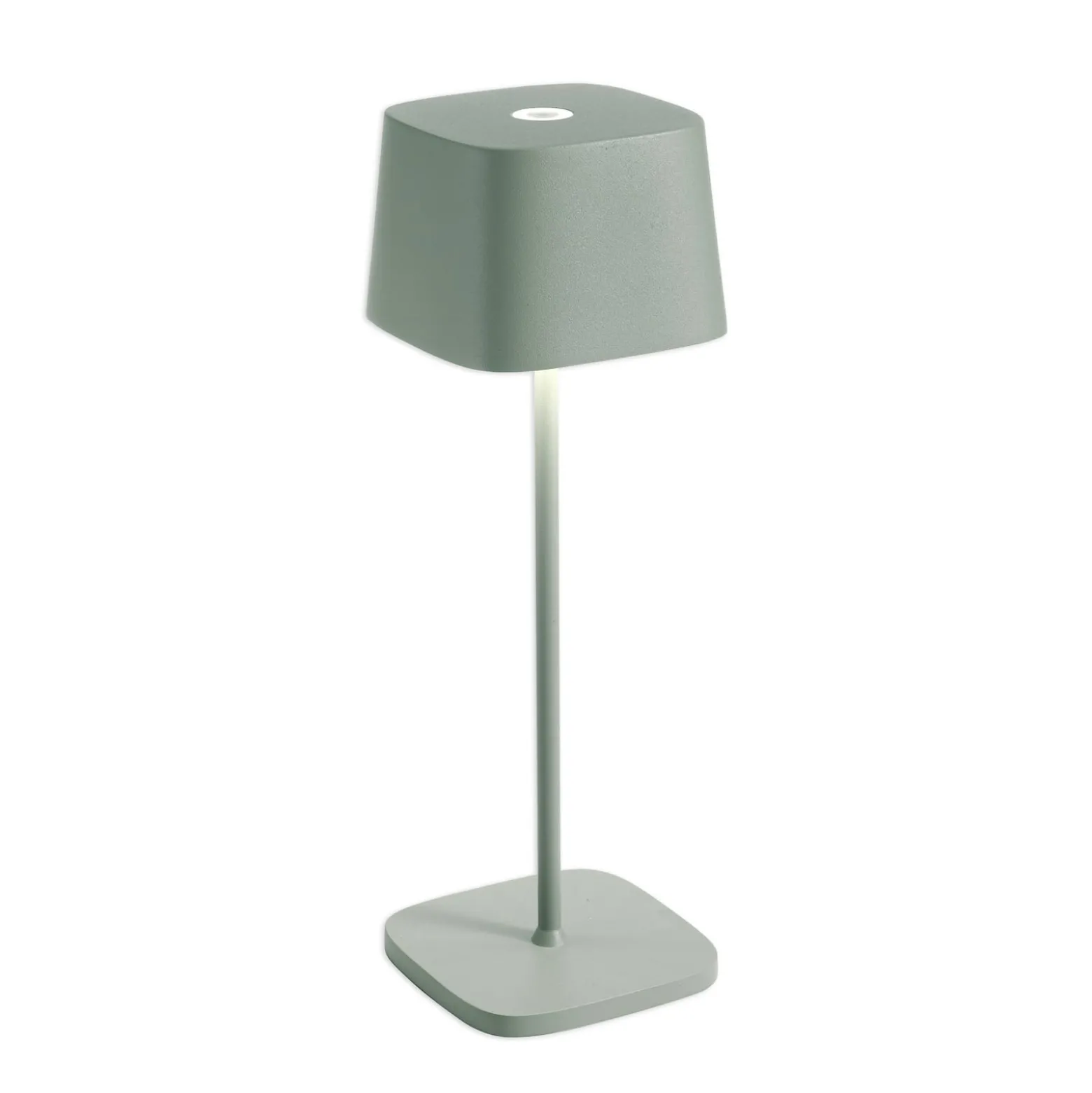 Zafferano Ofelia 3K Akku-Tischlampe IP65 salbei