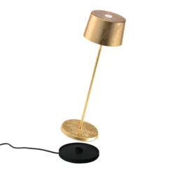 Zafferano Olivia 3K Akku-Tischlampe gold