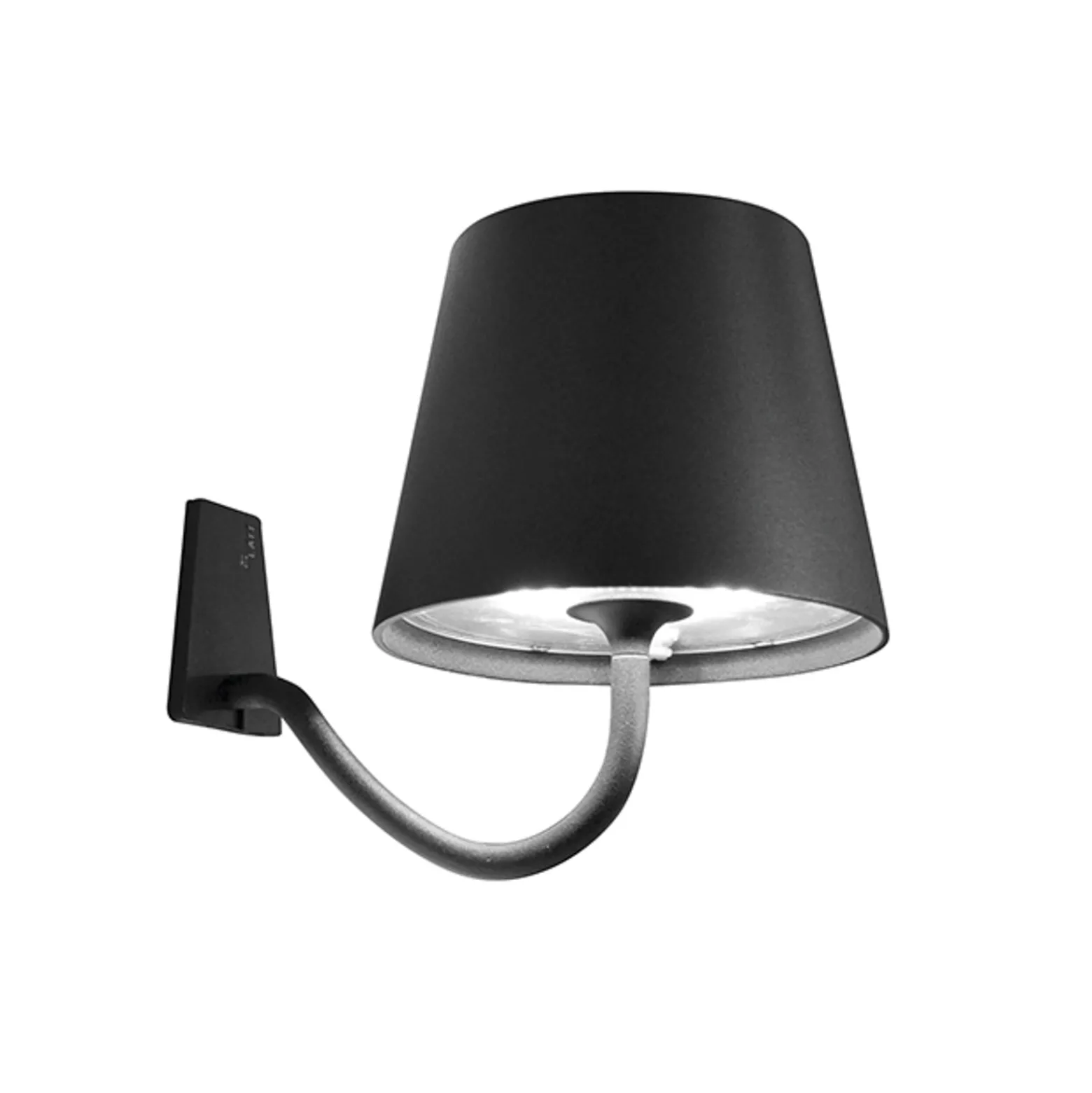 Zafferano Poldina Akku-Wandlampe, Haken, weiß