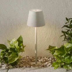 Zafferano Poldina LED-Erdspießlampe Akku, grau