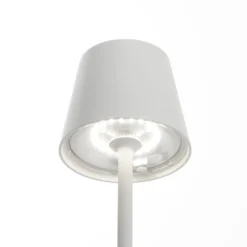 Zafferano Poldina LED-Erdspießlampe Akku, weiß