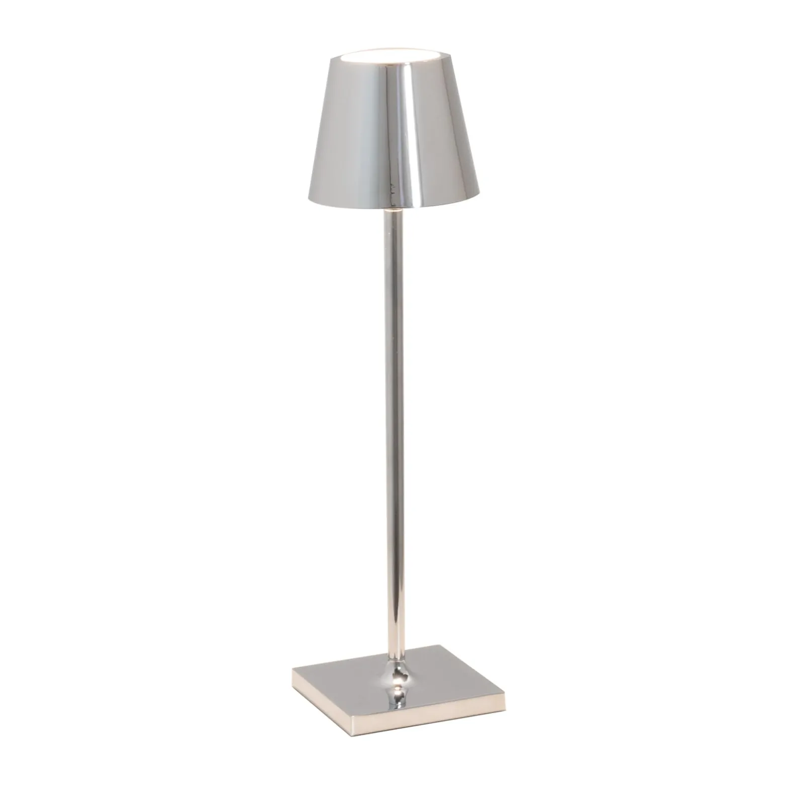 Zafferano Poldina micro Akkulampe innen chromglanz