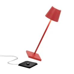 Zafferano Poldina micro Akkulampe IP65 rot