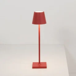 Zafferano Poldina micro Akkulampe IP65 rot