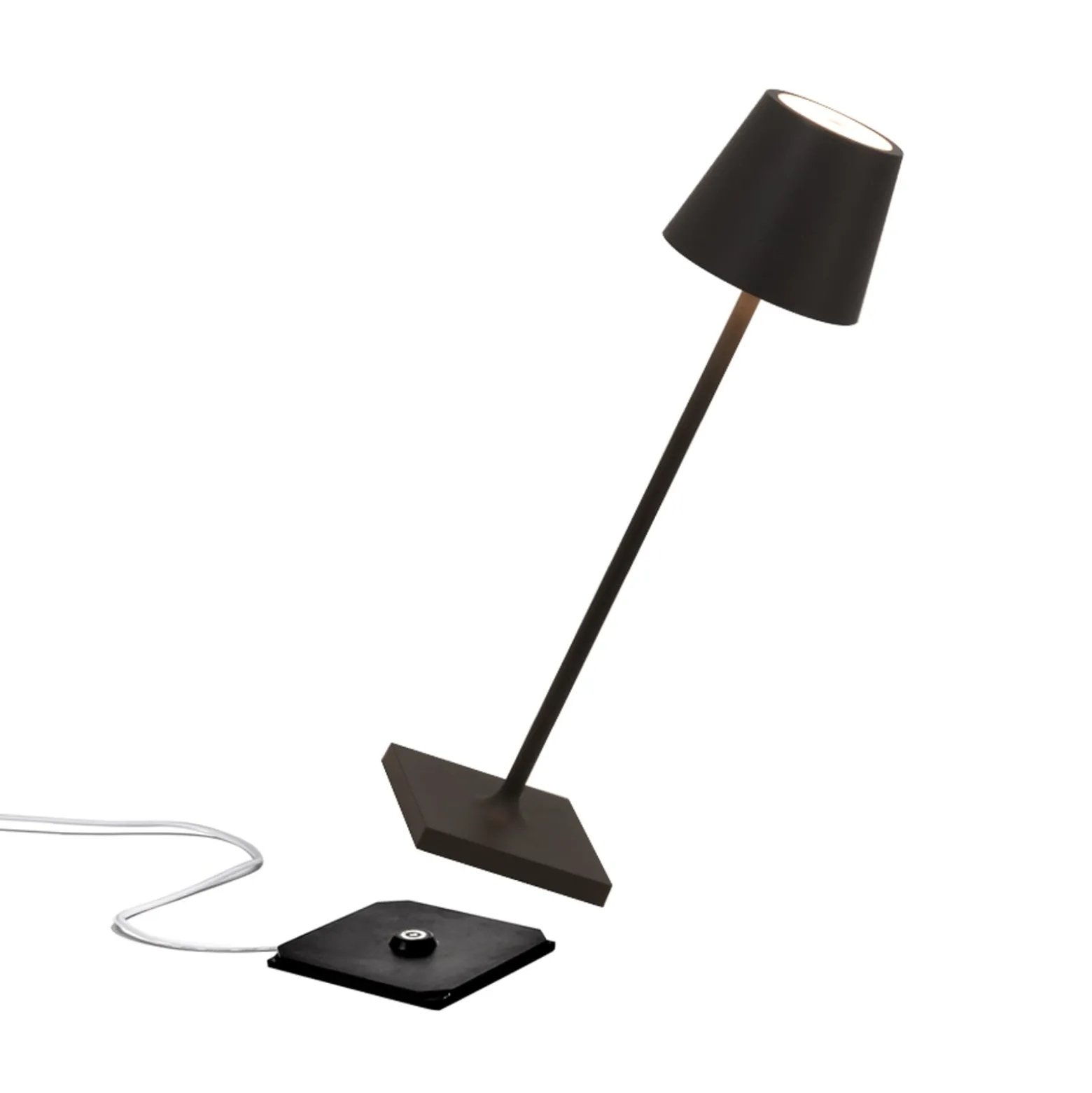 Zafferano Poldina micro Akkulampe, IP65 schwarz