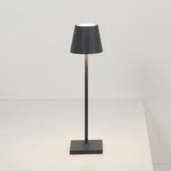 Zafferano Poldina micro Akkulampe, IP65 schwarz