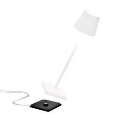 Zafferano Poldina micro Akkulampe, IP65 weiß